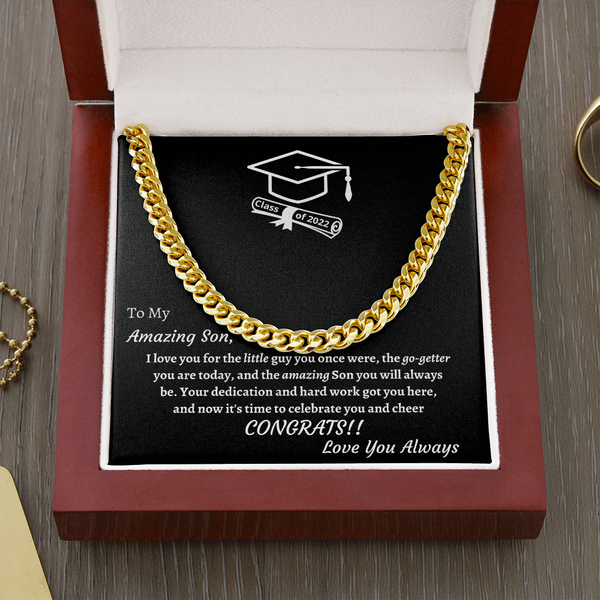 Graduation necklace for son store